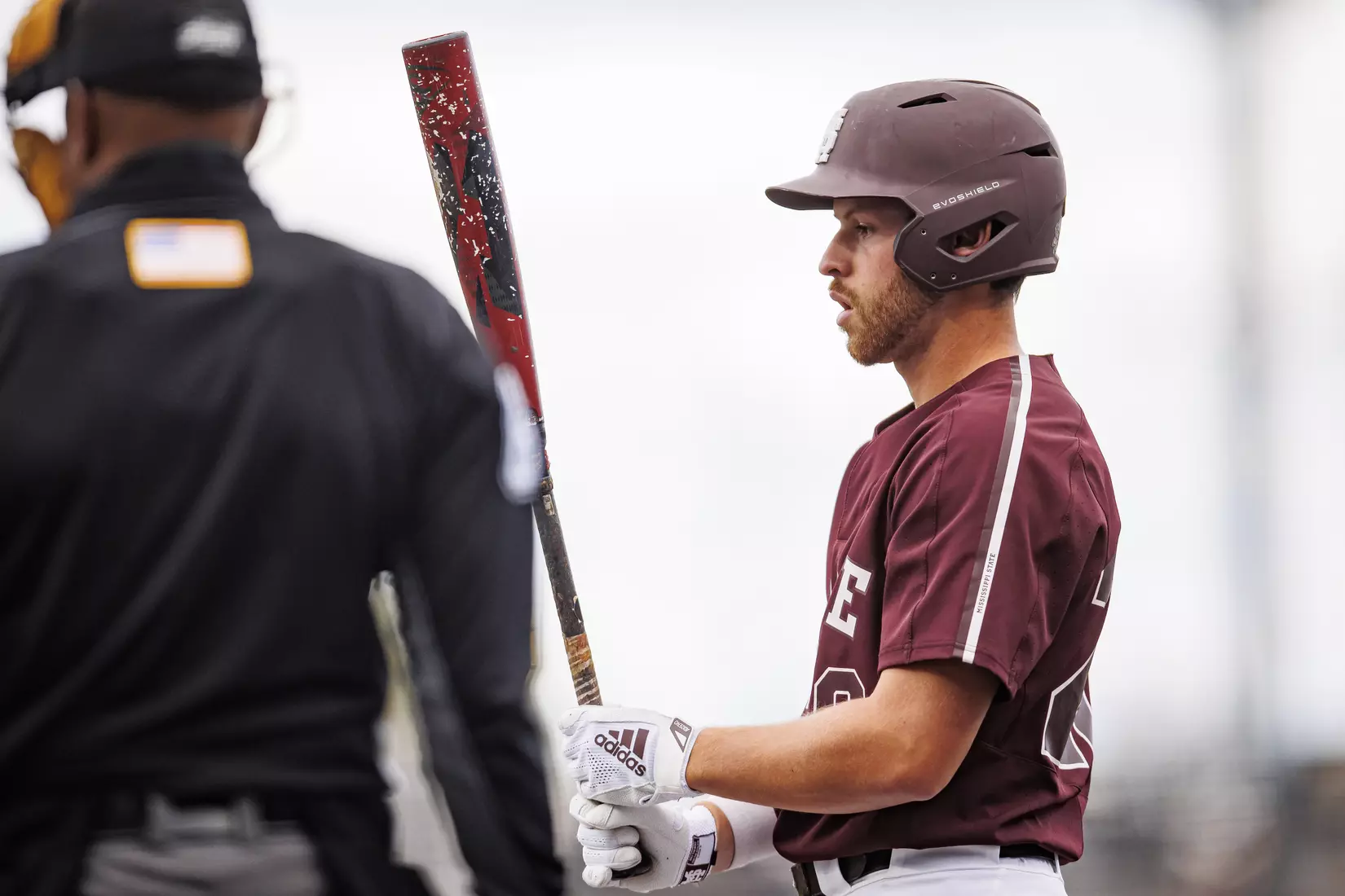 STARKVILLE, MS - March 23, 2022 - Mississippi State Infielder Luke Hancock (#20) during the game between the Southern Jaguars and the Mississippi State Bulldogs at Dudy Noble Field at Polk-Dement Stadium in Starkville, MS. Photo By Austin Perryman