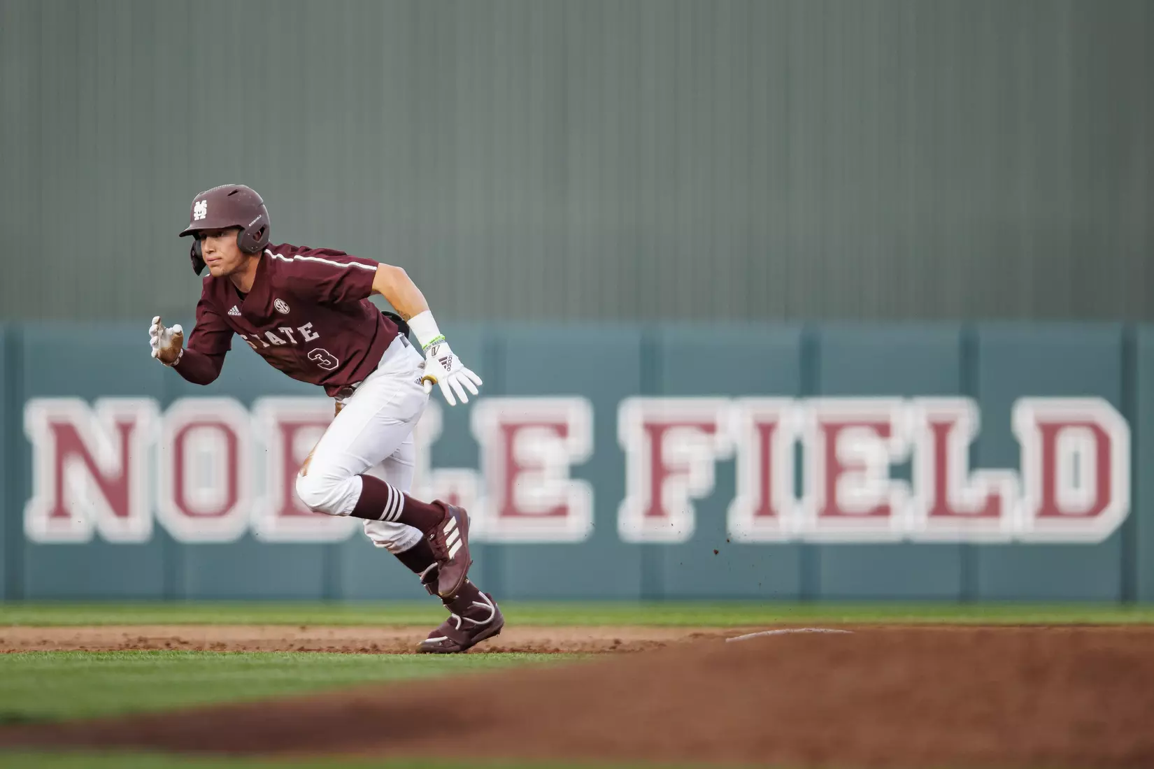 STARKVILLE, MS - March 23, 2022 - Mississippi State Outfielder Jess Davis (#3) during the game between the Southern Jaguars and the Mississippi State Bulldogs at Dudy Noble Field at Polk-Dement Stadium in Starkville, MS. Photo By Austin Perryman