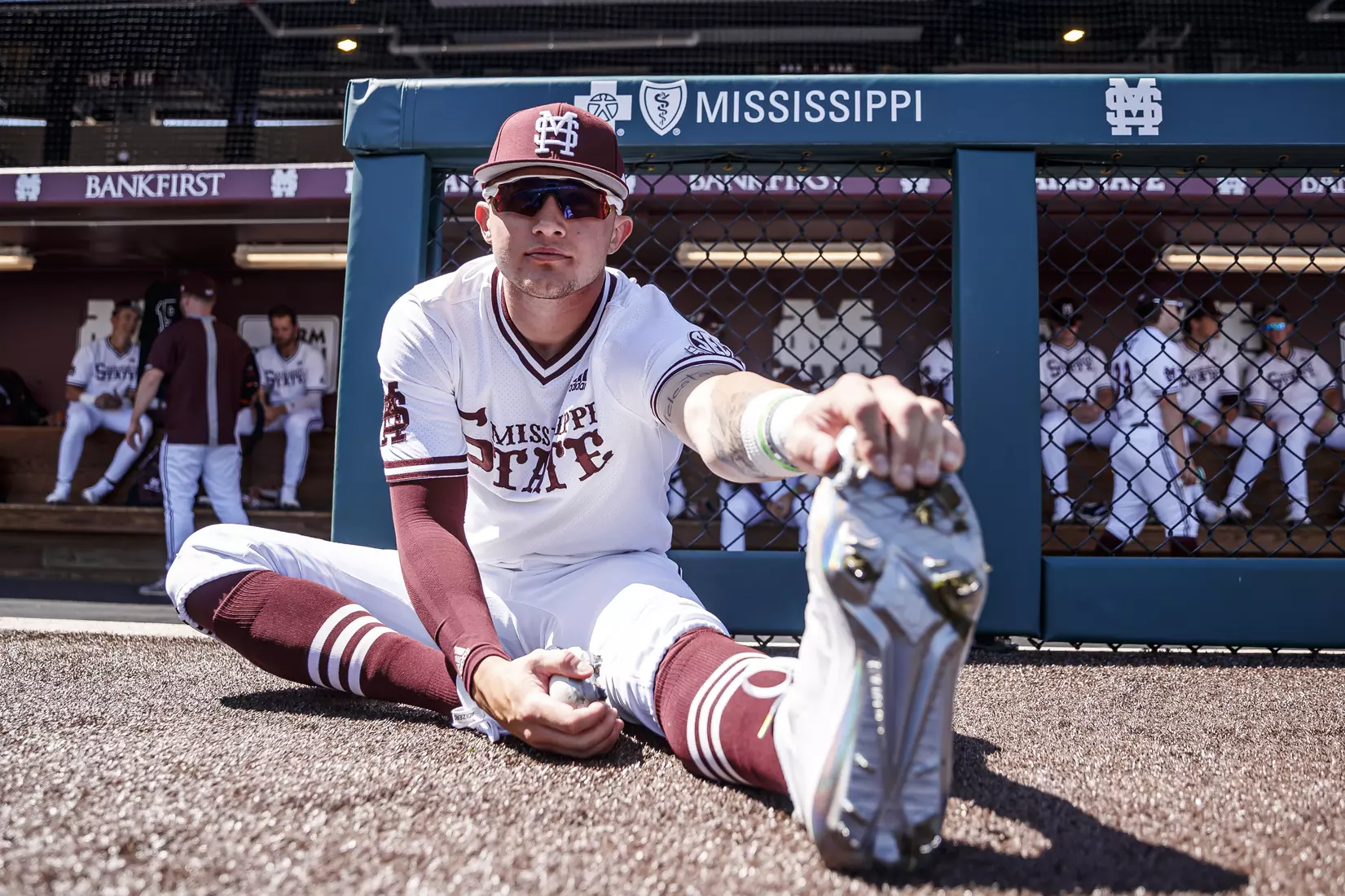 STARKVILLE, MS - March 26, 2022 - Mississippi State Outfielder Jess Davis (#3) before the game between the Alabama Crimson Tide and the Mississippi State Bulldogs at Dudy Noble Field at Polk-Dement Stadium in Starkville, MS. Photo By Kevin Snyder