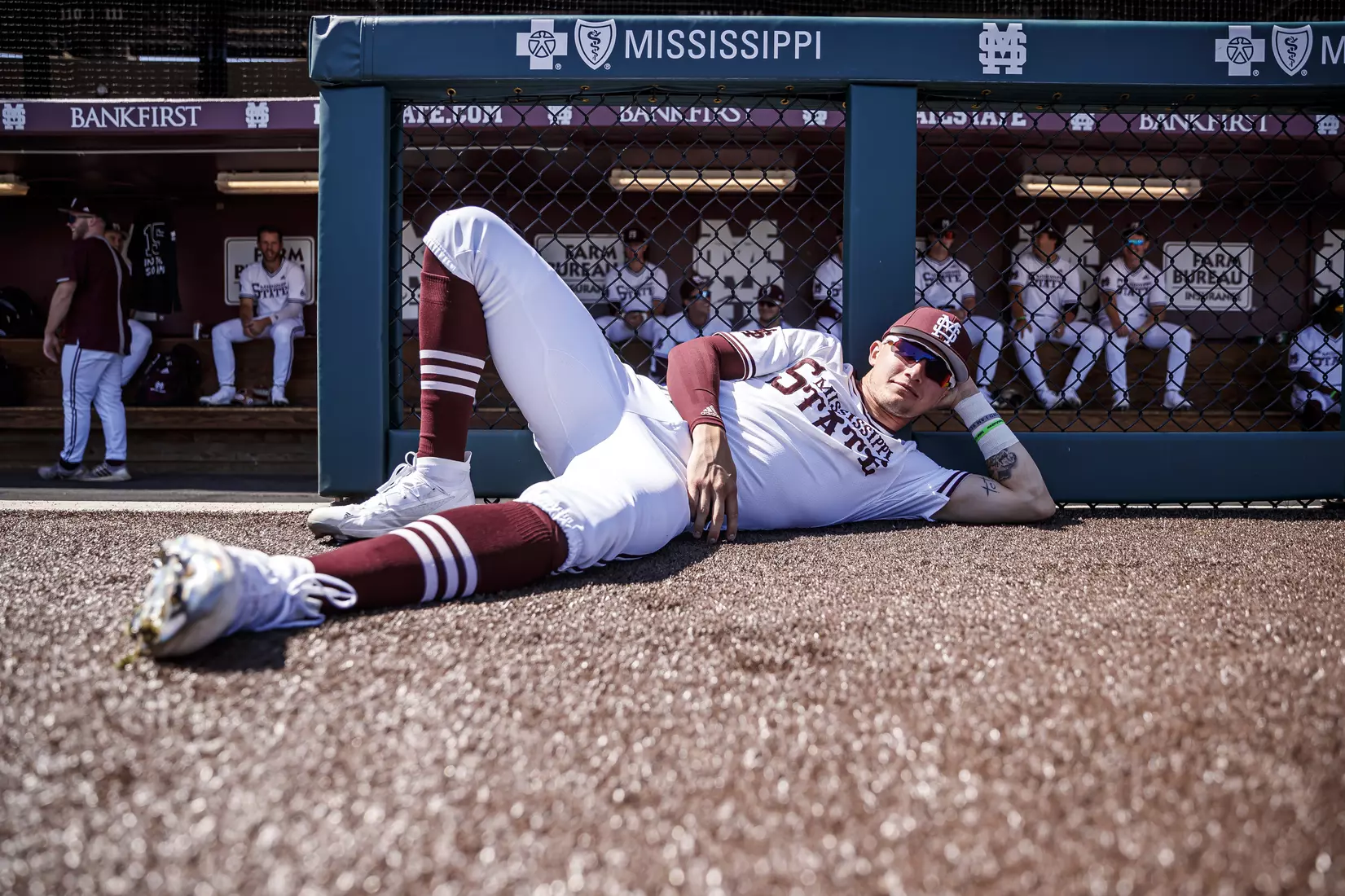 STARKVILLE, MS - March 26, 2022 - Mississippi State Outfielder Jess Davis (#3) before the game between the Alabama Crimson Tide and the Mississippi State Bulldogs at Dudy Noble Field at Polk-Dement Stadium in Starkville, MS. Photo By Kevin Snyder