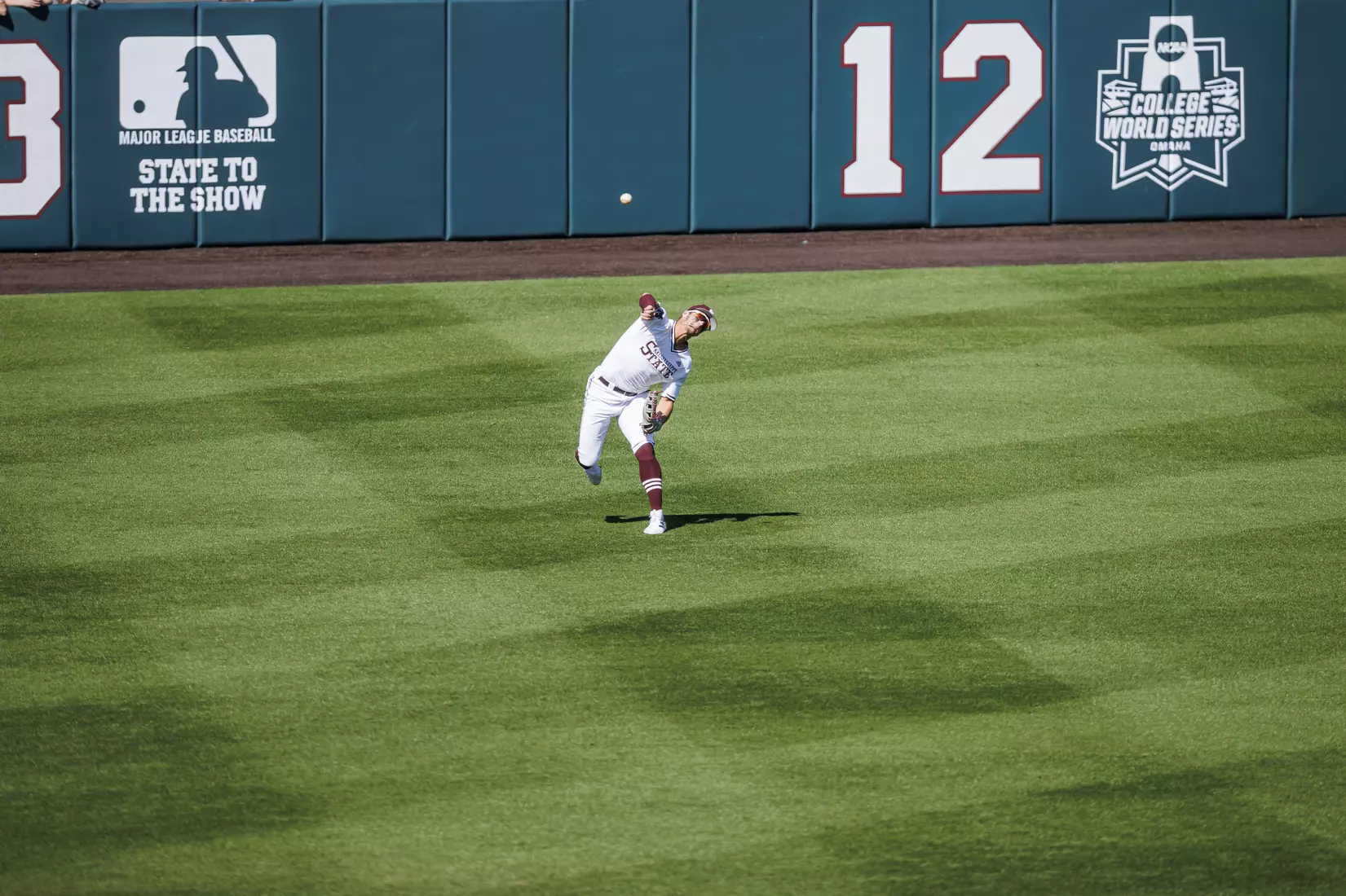 STARKVILLE, MS - March 26, 2022 - Mississippi State Outfielder Brad Cumbest (#33) during the game between the Alabama Crimson Tide and the Mississippi State Bulldogs at Dudy Noble Field at Polk-Dement Stadium in Starkville, MS. Photo By Kevin Snyder
