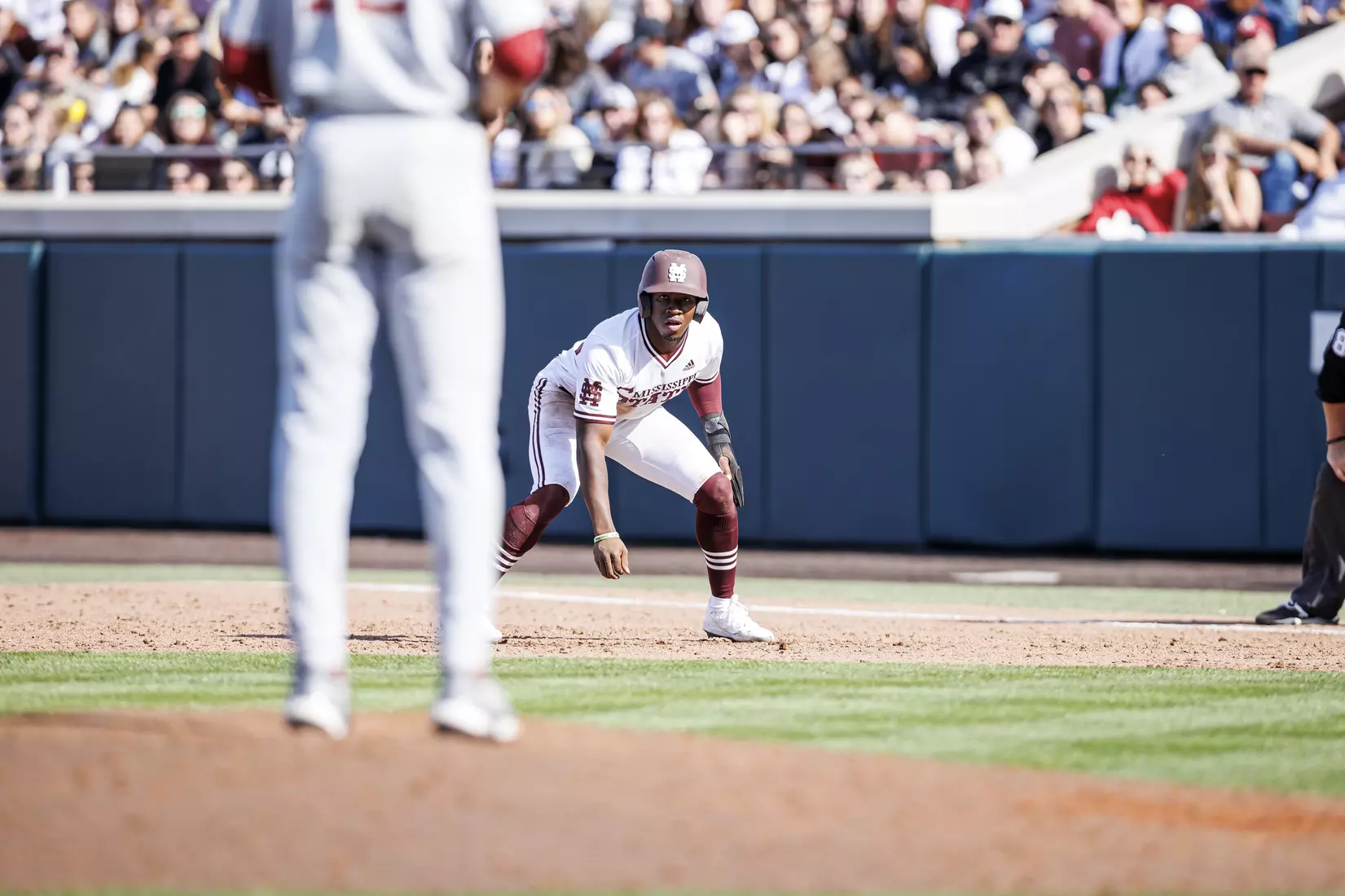 STARKVILLE, MS - March 26, 2022 - Mississippi State Outfielder Brayland Skinner (#36) during the game between the Alabama Crimson Tide and the Mississippi State Bulldogs at Dudy Noble Field at Polk-Dement Stadium in Starkville, MS. Photo By Kevin Snyder