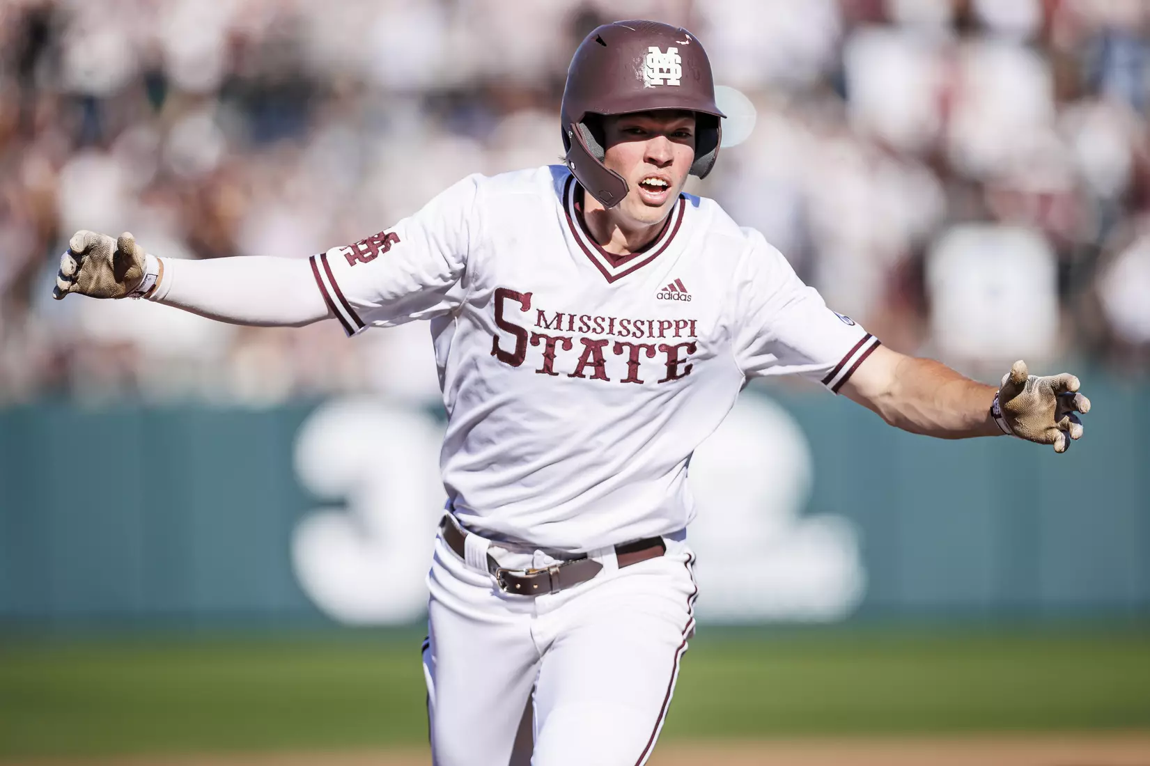 STARKVILLE, MS - March 26, 2022 - Mississippi State Outfielder Kellum Clark (#11) during the game between the Alabama Crimson Tide and the Mississippi State Bulldogs at Dudy Noble Field at Polk-Dement Stadium in Starkville, MS. Photo By Kevin Snyder