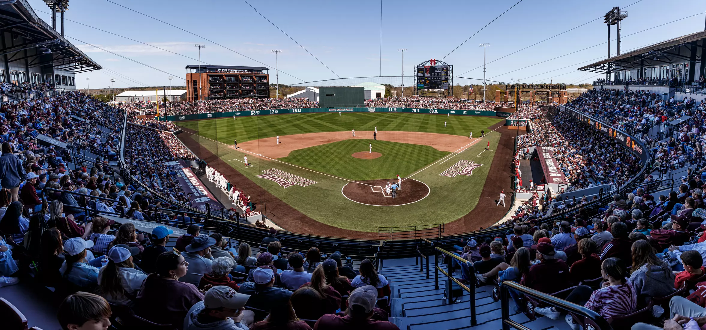STARKVILLE, MS - March 26, 2022 - Dudy Noble Field at Polk-Dement Stadium during the game between the Alabama Crimson Tide and the Mississippi State Bulldogs at Dudy Noble Field at Polk-Dement Stadium in Starkville, MS. Photo By Kevin Snyder