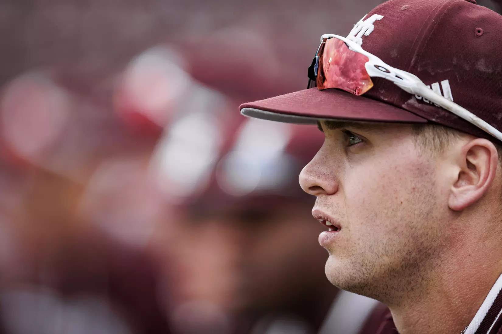 STARKVILLE, MS - April 08, 2022 - Mississippi State Infielder/Outfielder Aaron Downs (#5) before the game between the LSU Tigers and the Mississippi State Bulldogs at Dudy Noble Field at Polk-Dement Stadium in Starkville, MS. Photo By Austin Perryman