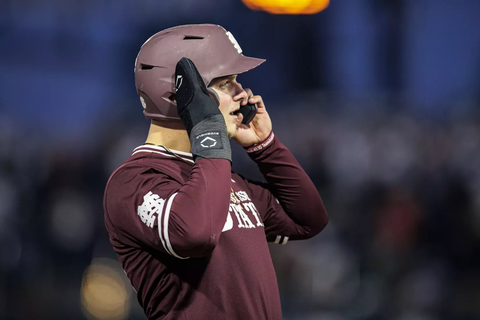 STARKVILLE, MS - April 08, 2022 - Mississippi State Catcher Logan Tanner (#19) during the game between the LSU Tigers and the Mississippi State Bulldogs at Dudy Noble Field at Polk-Dement Stadium in Starkville, MS. Photo By Austin Perryman