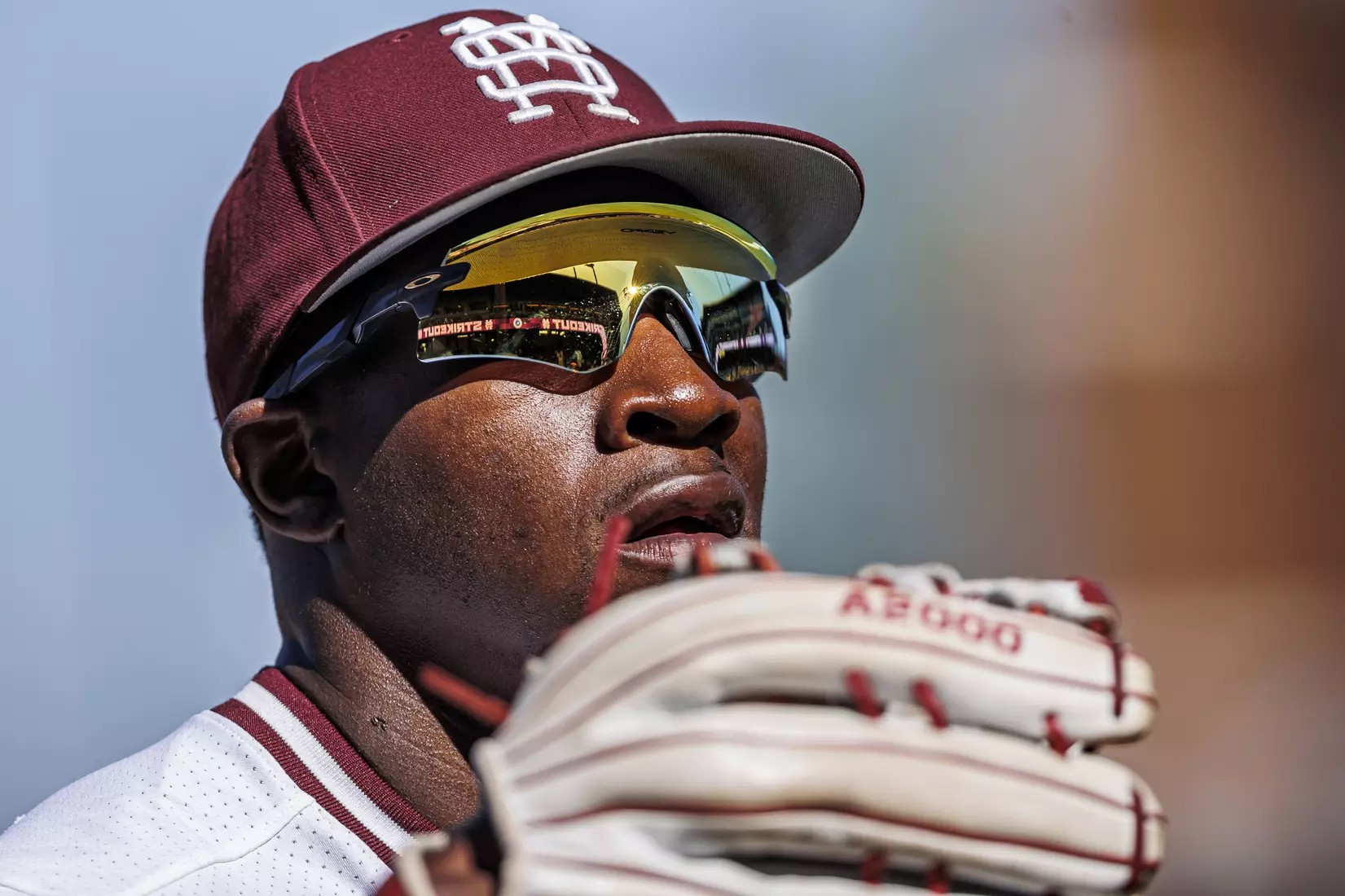 STARKVILLE, MS - April 09, 2022 - Mississippi State Outfielder Brayland Skinner (#36) during the game between the LSU Tigers and the Mississippi State Bulldogs at Dudy Noble Field at Polk-Dement Stadium in Starkville, MS. Photo By Mississippi State Athletics