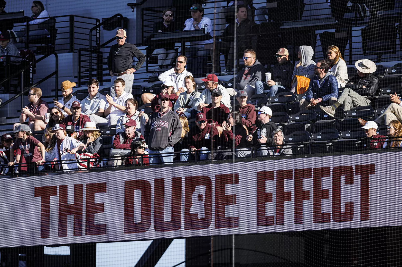 STARKVILLE, MS - April 09, 2022 - Mississippi State fans during the game between the LSU Tigers and the Mississippi State Bulldogs at Dudy Noble Field at Polk-Dement Stadium in Starkville, MS. Photo By Mississippi State Athletics