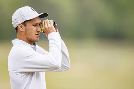 WEST POINT, MS - April 11, 2022 - Mississippi State's Hunter Logan during the Mossy Oak Collegiate Championship at Mossy Oak Golf Club in West Point, MS. Photo By Austin Perryman