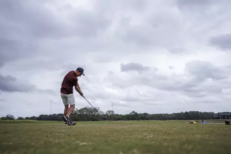WEST POINT, MS - April 12, 2022 - Mississippi State's Hunter Logan during the Mossy Oak Collegiate Championship at Mossy Oak Golf Club in West Point, MS. Photo By Kevin Snyder