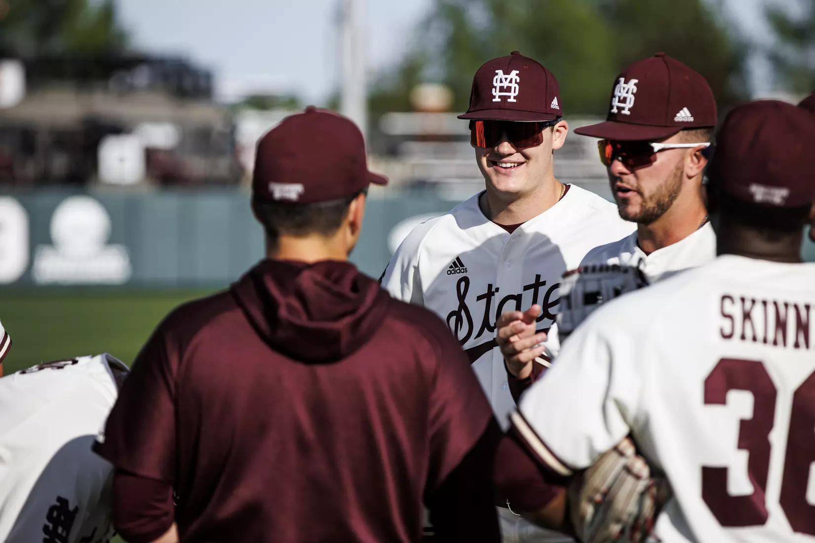 STARKVILLE, MS - April 19, 2022 - Mississippi State Outfielder Revy Higgins III (#10) before the game between the Jackson State Tigers and the Mississippi State Bulldogs at Dudy Noble Field at Polk-Dement Stadium in Starkville, MS. Photo By Kevin Snyder