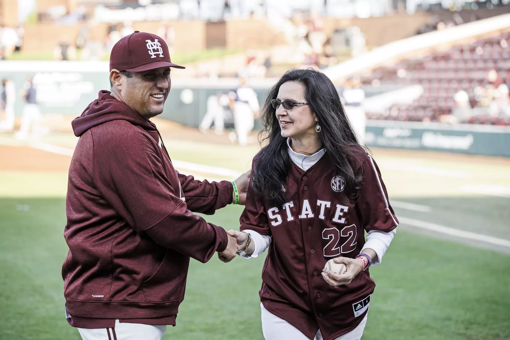 STARKVILLE, MS - April 19, 2022 - Mississippi State Head Coach Chris Lemonis before the game between the Jackson State Tigers and the Mississippi State Bulldogs at Dudy Noble Field at Polk-Dement Stadium in Starkville, MS. Photo By Kevin Snyder