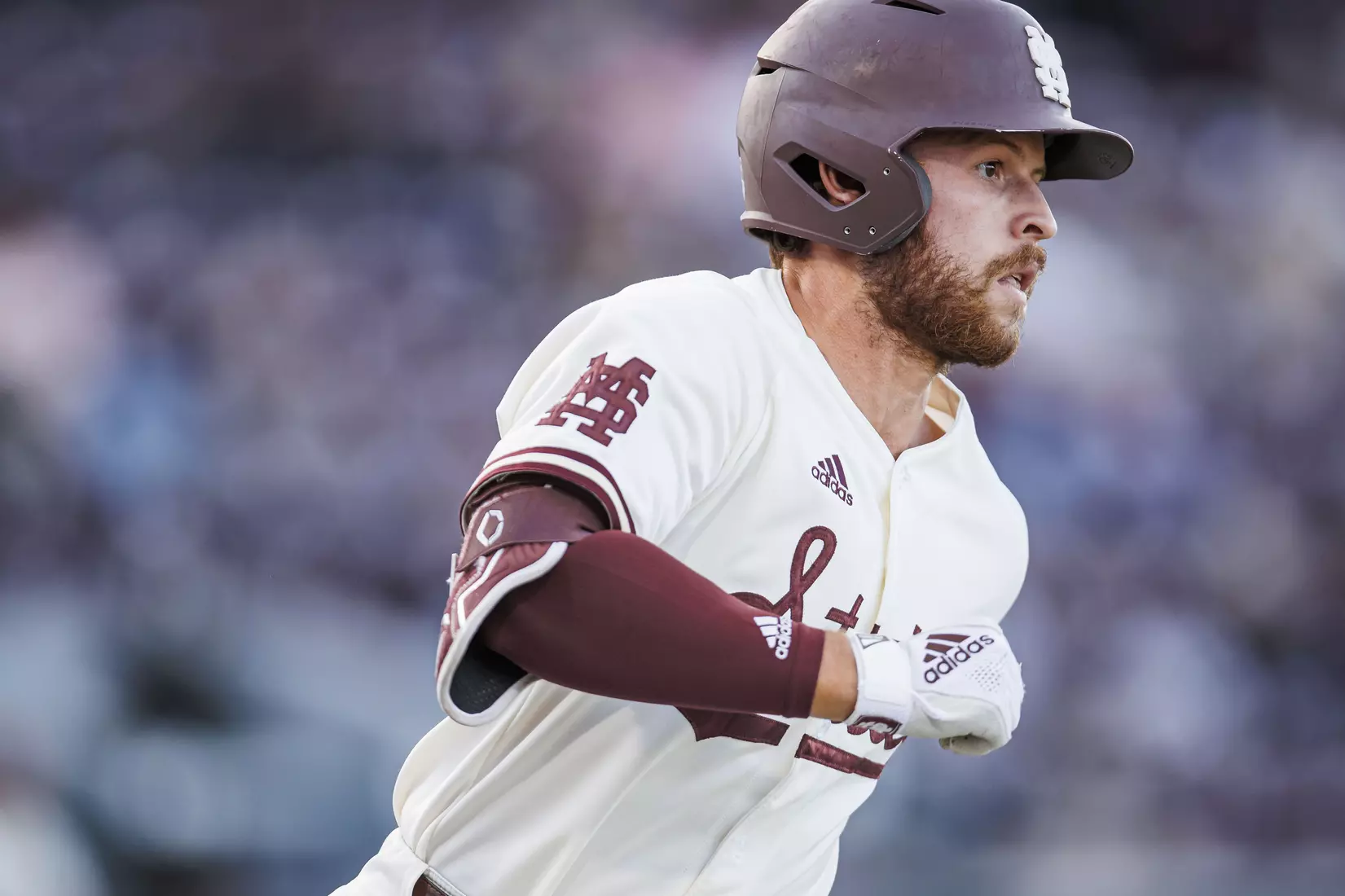 STARKVILLE, MS - April 19, 2022 - Mississippi State Infielder Luke Hancock (#20) during the game between the Jackson State Tigers and the Mississippi State Bulldogs at Dudy Noble Field at Polk-Dement Stadium in Starkville, MS. Photo By Kevin Snyder