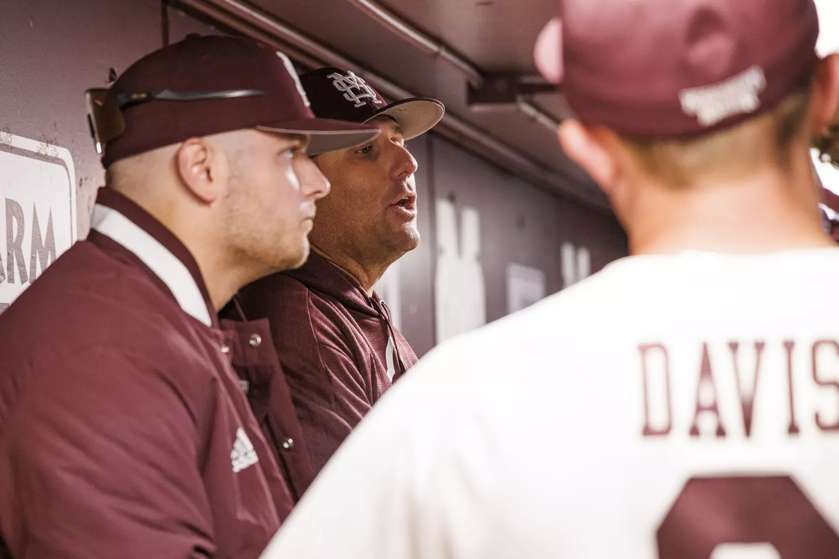 STARKVILLE, MS - April 19, 2022 - Mississippi State Head Coach Chris Lemonis during the game between the Jackson State Tigers and the Mississippi State Bulldogs at Dudy Noble Field at Polk-Dement Stadium in Starkville, MS. Photo By Sloane Bush