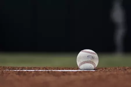 STARKVILLE, MS - May 21, 2022 - Baseball in the bullpen before the game between the Tennessee Volunteers and the Mississippi State Bulldogs at Dudy Noble Field at Polk-Dement Stadium in Starkville, MS. Photo By Mike Mattina