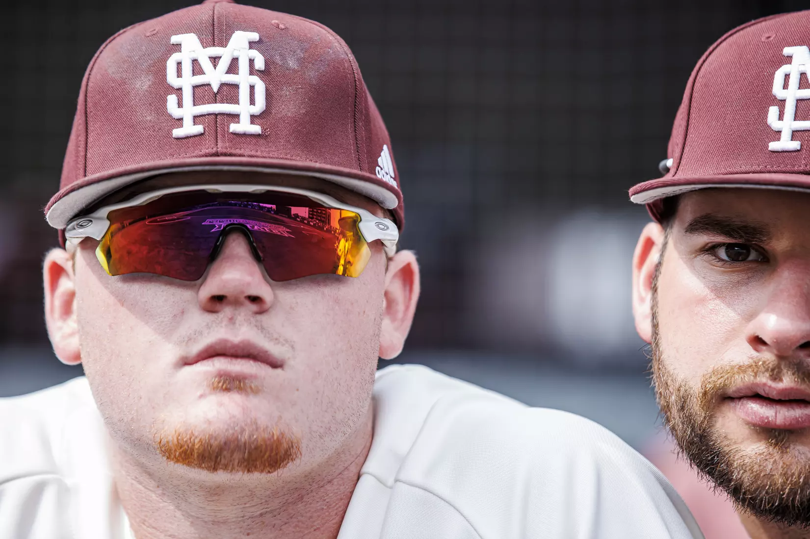 STARKVILLE, MS - February 22, 2022 - Mississippi State Infielder/Outfielder Von Seibert (#30) and Mississippi State Pitcher Preston Johnson (#35) before the game between the University of Arkansas at Pine Bluff Golden Lions and the Mississippi State Bulldogs at Dudy Noble Field at Polk-Dement Stadium in Starkville, MS. Photo By Kevin Snyder