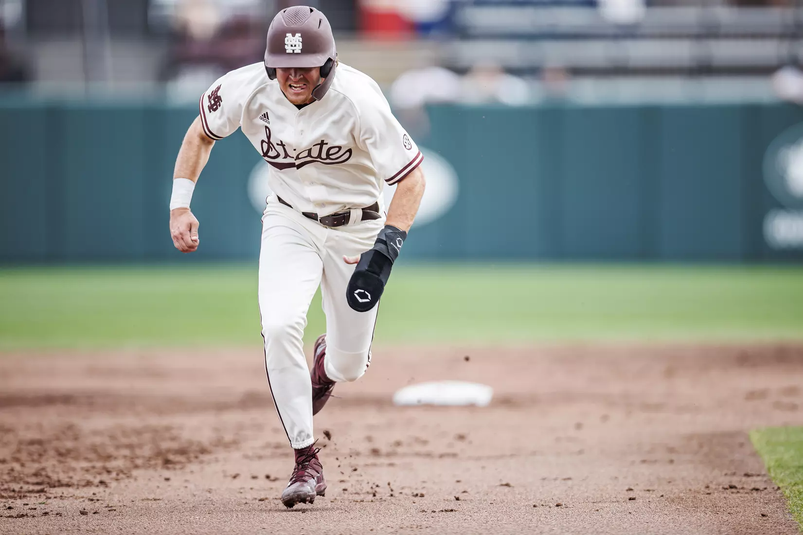 STARKVILLE, MS - February 22, 2022 - Mississippi State Infielder/Outfielder Matt Corder (#14) during the game between the University of Arkansas at Pine Bluff Golden Lions and the Mississippi State Bulldogs at Dudy Noble Field at Polk-Dement Stadium in Starkville, MS. Photo By Kevin Snyder