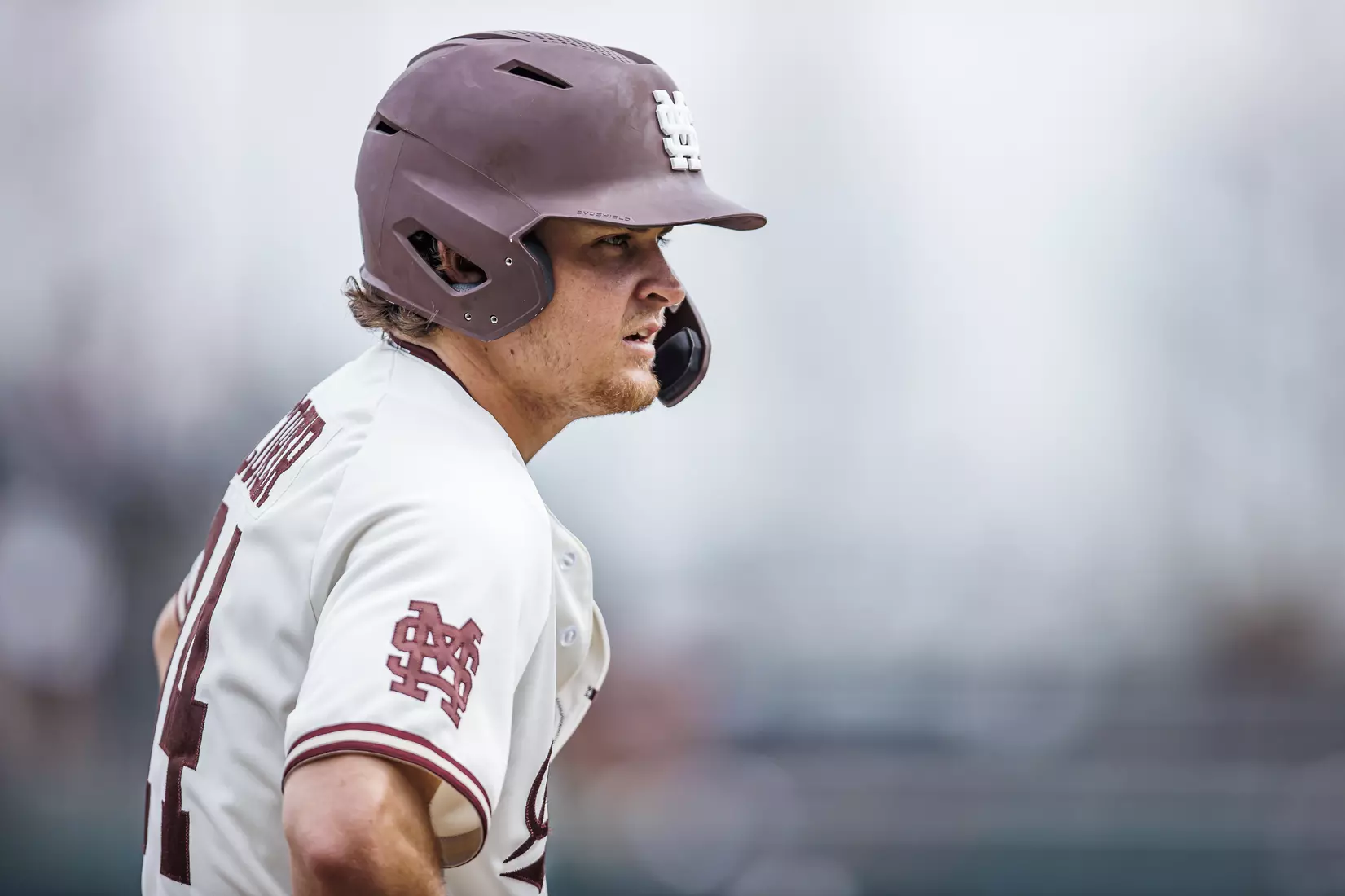 STARKVILLE, MS - February 22, 2022 - Mississippi State Infielder/Outfielder Matt Corder (#14) during the game between the University of Arkansas at Pine Bluff Golden Lions and the Mississippi State Bulldogs at Dudy Noble Field at Polk-Dement Stadium in Starkville, MS. Photo By Kevin Snyder