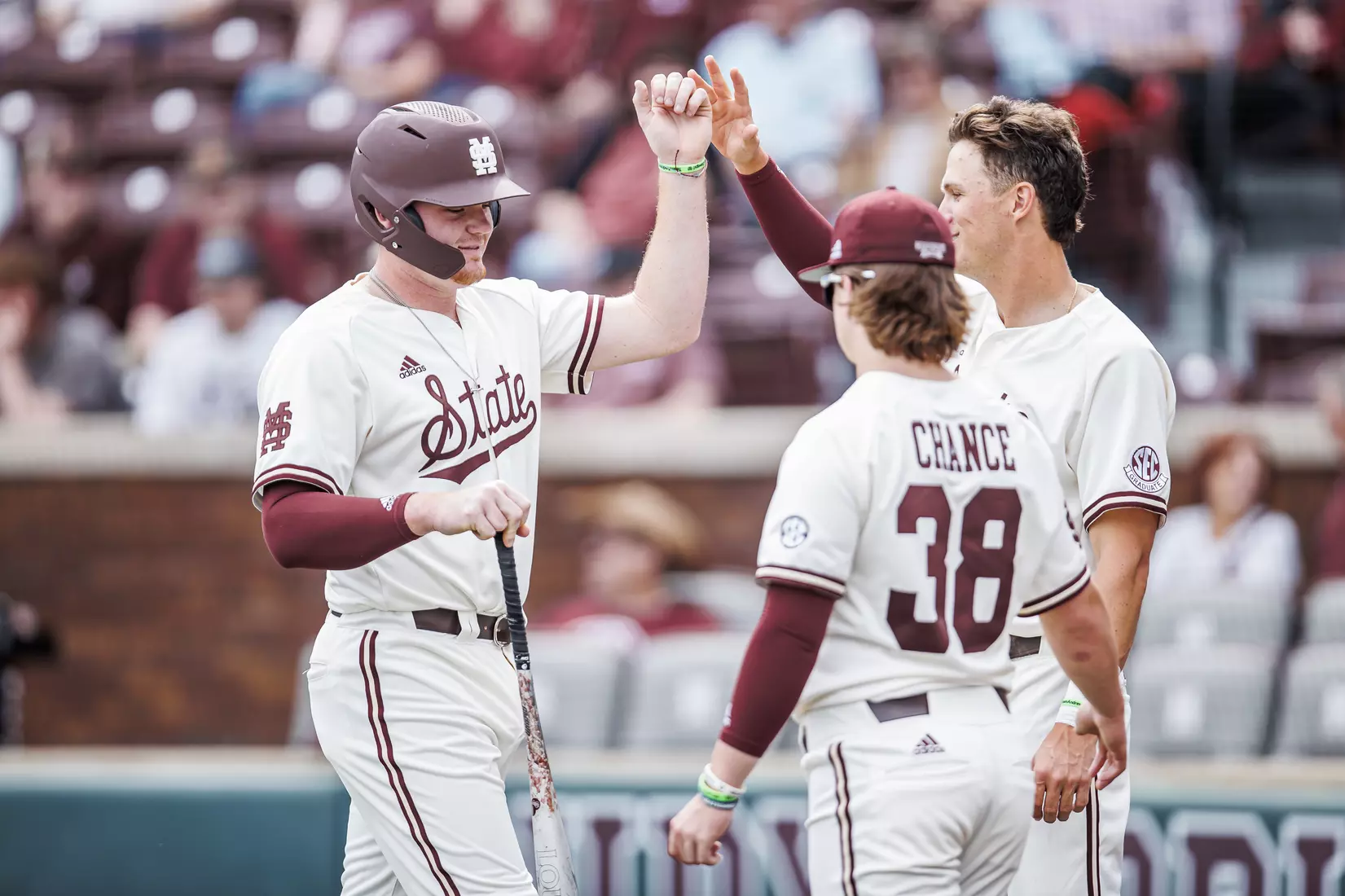 STARKVILLE, MS - February 22, 2022 - Mississippi State Infielder/Outfielder Von Seibert (#30) during the game between the University of Arkansas at Pine Bluff Golden Lions and the Mississippi State Bulldogs at Dudy Noble Field at Polk-Dement Stadium in Starkville, MS. Photo By Kevin Snyder