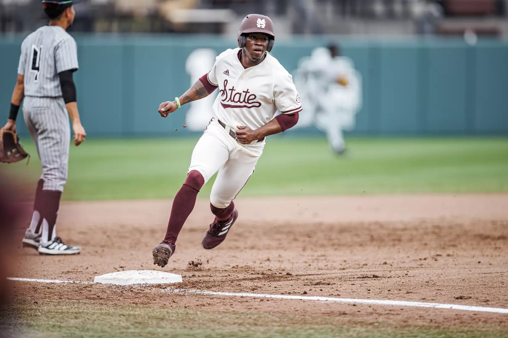 STARKVILLE, MS - February 22, 2022 - Mississippi State Outfielder Brayland Skinner (#36) during the game between the University of Arkansas at Pine Bluff Golden Lions and the Mississippi State Bulldogs at Dudy Noble Field at Polk-Dement Stadium in Starkville, MS. Photo By Kevin Snyder