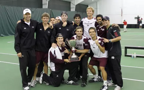 #14 MSU Tennis Regains River Hills Cup In 4-2 Triumph Over #21 UM
