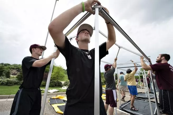 MSU Student-Athletes Respond in Tornado Relief