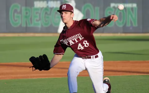 Mitchell Throws Complete-Game Shutout To Give MSU Series Win