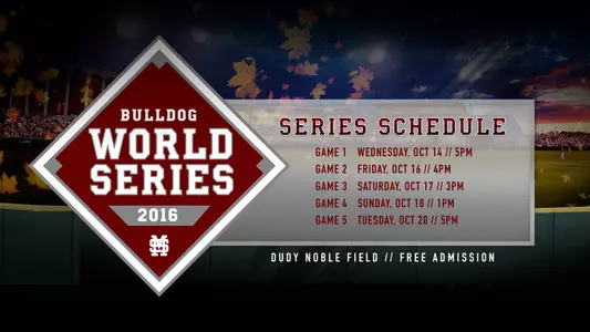 Bulldog World Series Begins Wednesday, New Class Ranked Third