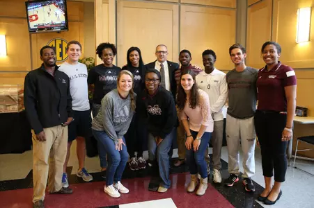 SEC Commissioner Greg Sankey Makes Visit To MSU Campus