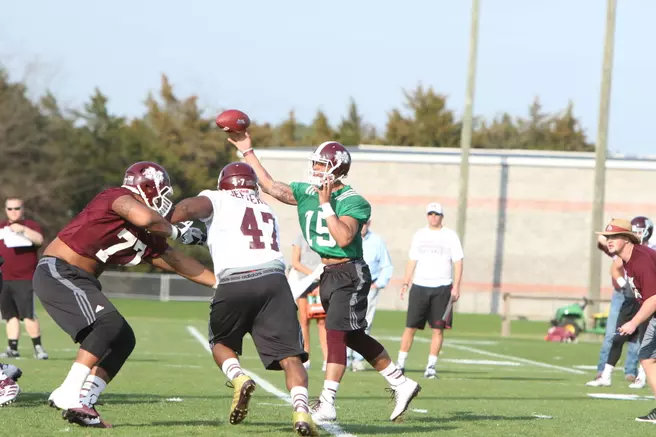 Football Goes Through Upbeat First Spring Practice