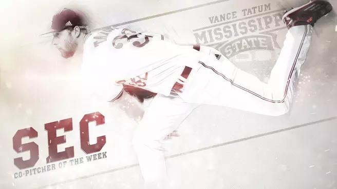 Tatum Named SEC Co-Pitcher of the Week