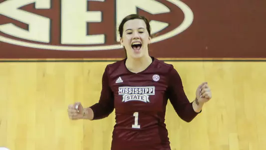 Harris Sets School Record For Digs; Bulldogs Fall In 3-1 Decision