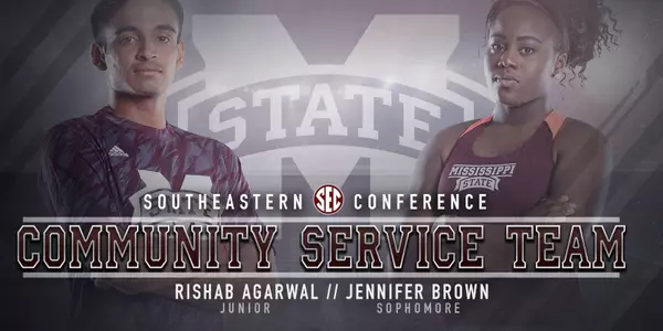 MSU?s Agarwal, Brown Named to SEC Community Service Teams