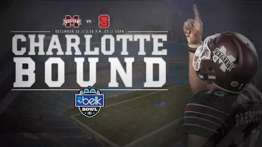 CHARLOTTE BOUND: FOOTBALL TO FACE NC STATE IN BELK BOWL DEC. 30