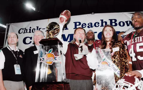 Jackie Sherrill - 1999 Peach Bowl victory