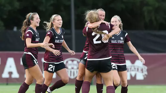 Soccer team celebration vs. Memphis