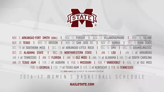 WBB - 2016-17 Schedule