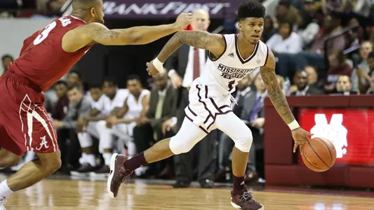 Lamar Peters puts up a fight against Alabama