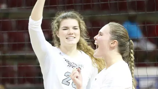 Kath Celebrates After A Point.