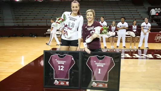 Jelena Vujcin and Payton Harris Celebrate Senior Night On Nov. 22.