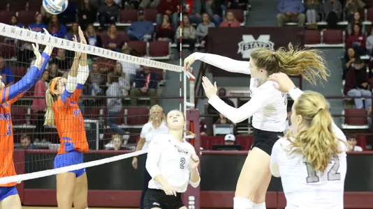 Gray Earns A Kill Against No. 4 Florida On Oct. 29.