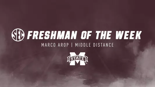 Marco Arop ran the fastest 800m in the conference this season at the Vanderbilt Invitational