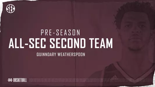MBK - Quinndary Weatherspoon Preseason All-SEC - 2018-19