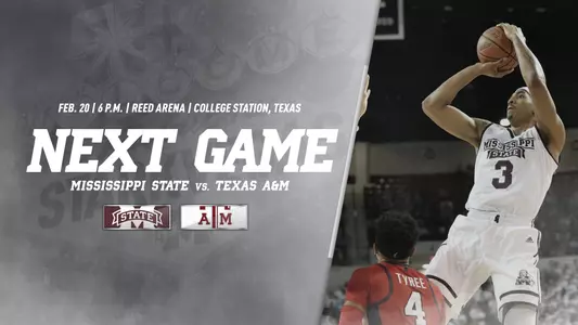 Mississippi State travels to Texas A&M for a key matchup on Tuesday.