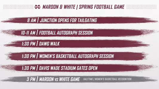 SBW Saturday Schedule