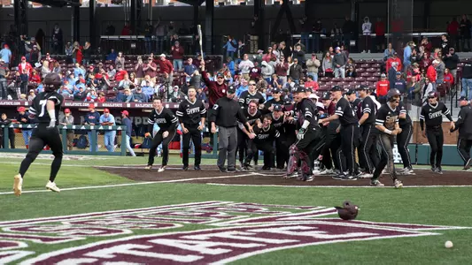 Luke Alexander walk-off celebration - April 8, 2018