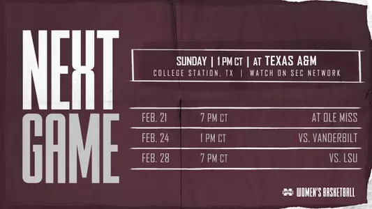 WBK - Next Game Texas AM