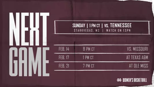 WBK - Next Game Tennessee