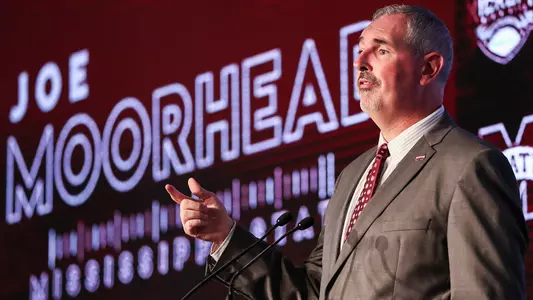 Joe Moorhead at SEC Media Day 2019