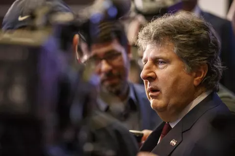 STARKVILLE, MS - JANUARY 10, 2020 - Mississippi State Head Coach Mike Leach during his introductory press conference at the Leo Seal Jr. Football Complex in Starkville, MS. Photo By Austin Perryman